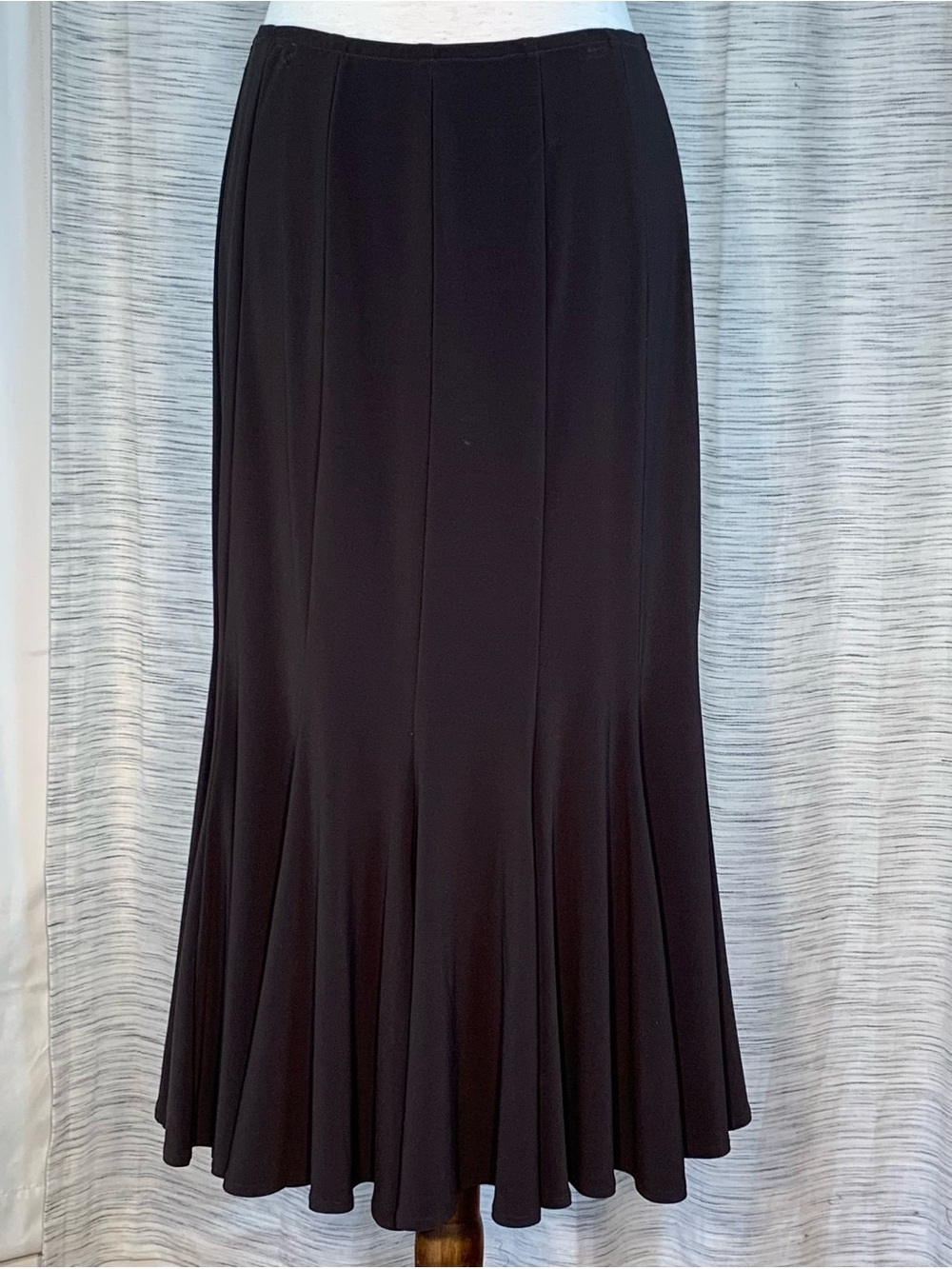 Joseph Ribkoff Dark Brown Maxi Skirt with Flared Hem - Picture 2 of 16
